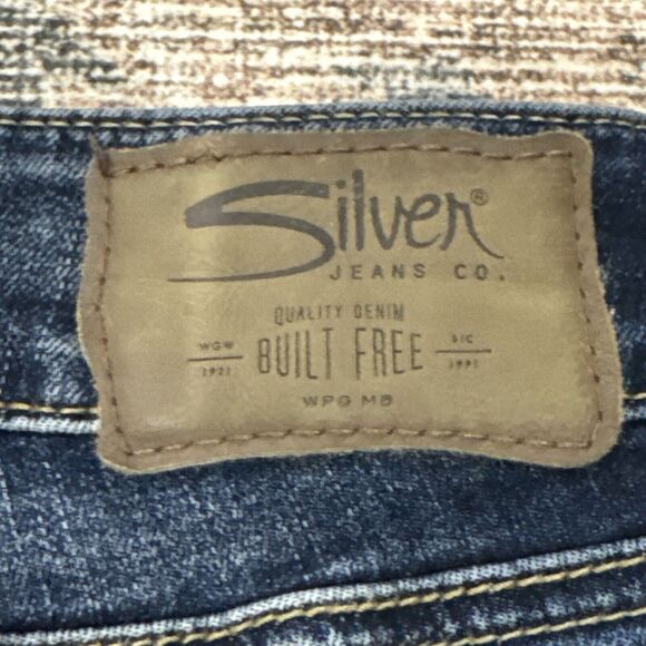 Silver Jeans Suki Mid Slim Straight Women’s 28 x 22 1/2 Distressed Blue Denim - Picture 12 of 16